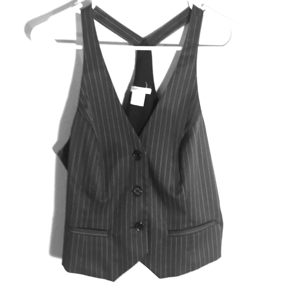 Pinstripe vest